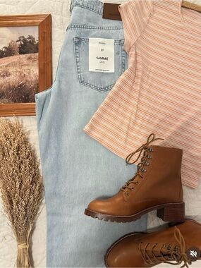 American Eagle Outfitters Striped Tee (L)